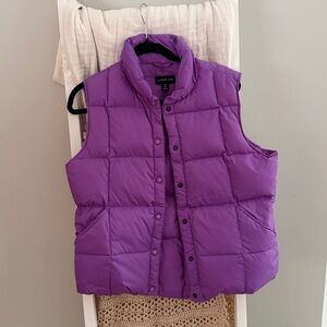 Land’s End Purple Puffer Vest